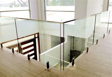 top mounted glass balustrade.